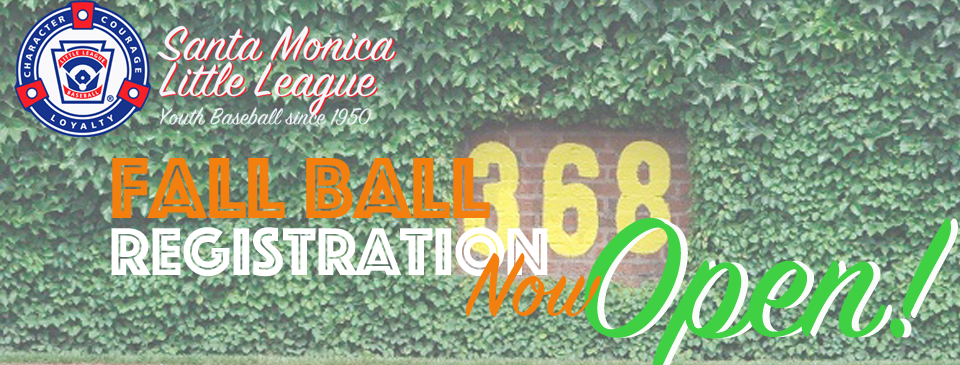 Fall Ball Registration NOW OPEN!