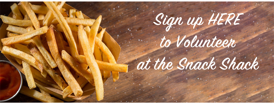 Snack Shack Volunteers Needed!