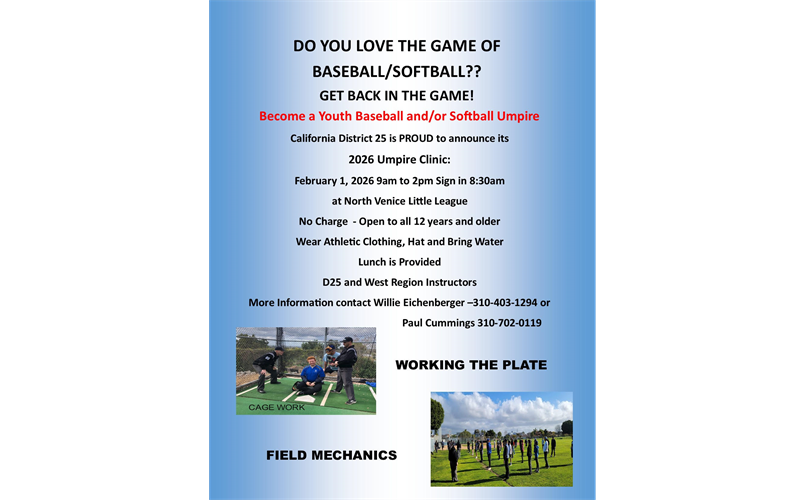 2026 Umpiring Clinic